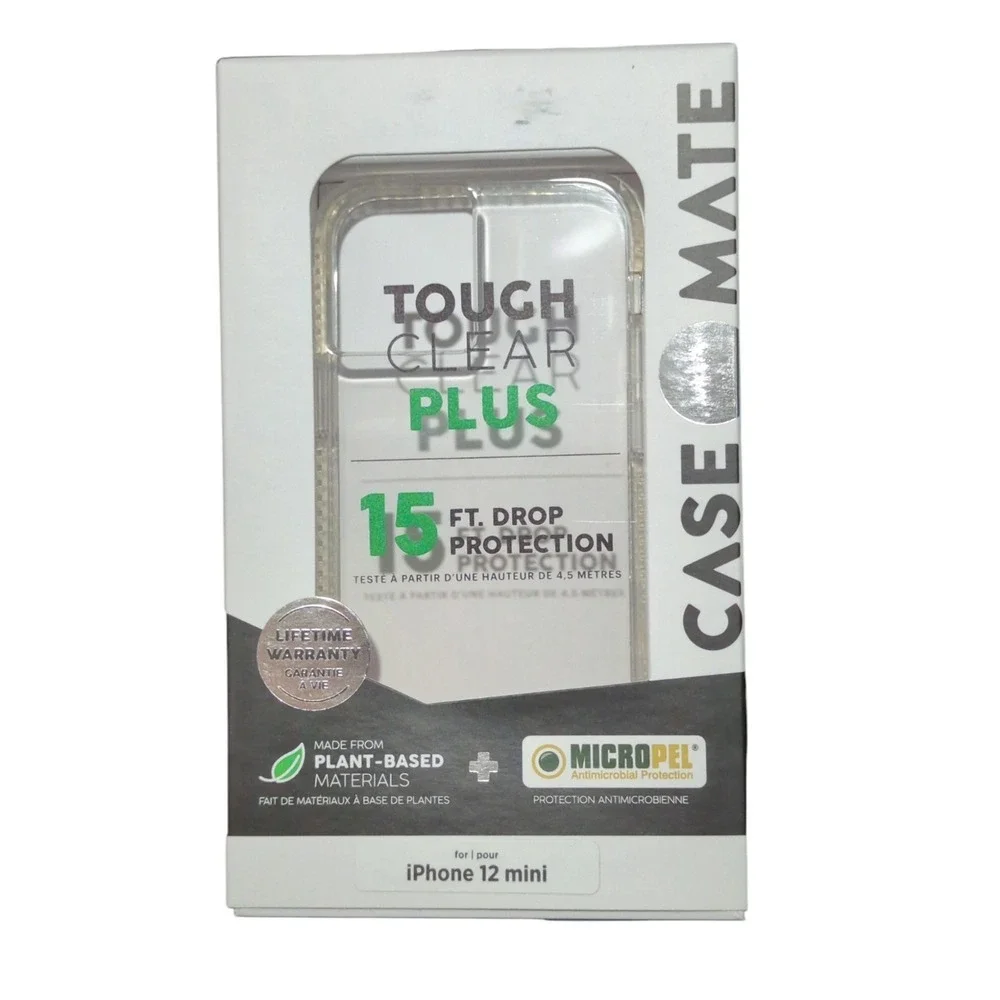 i8. Case-Mate Tough Clear Plus Case for Apple iPhone 12 Mini (2020 5.4